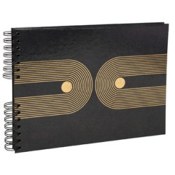 EXACOMPTA Album photo à spirale Graphik, 320 x 220 mm, noir