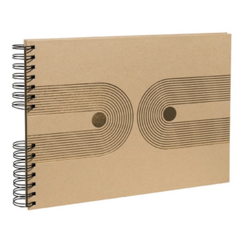 EXACOMPTA Album photo à spirale Graphik, 320 x 220 mm, kraft