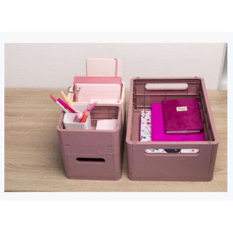 Exacompta Boîte pliable the smart case maxi skandi - vieux rose - nouveauté