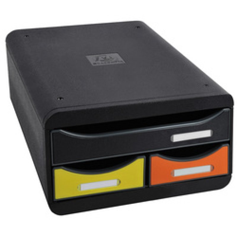 EXACOMPTA Module de classement SMALL-BOX, noir/arlequin