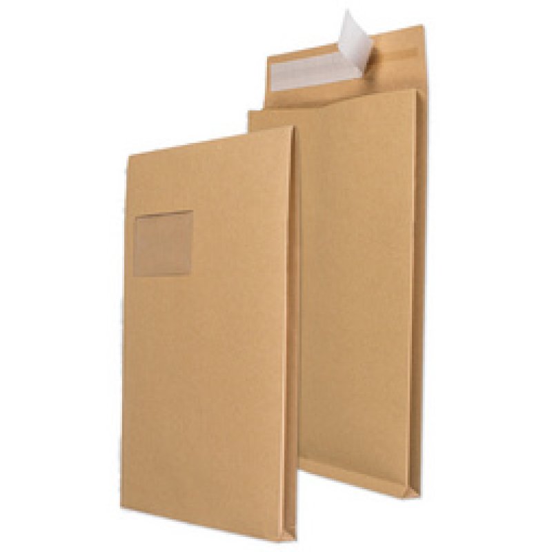 MAILmedia Faltenversandtasche C4, mit Fenster, weiß