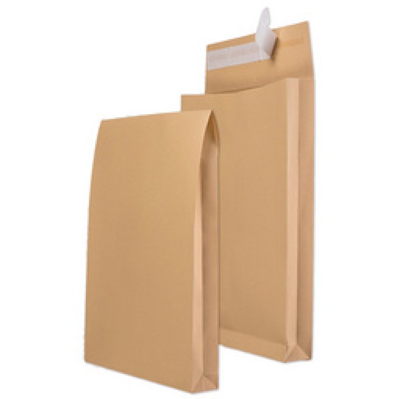 MAILmedia pochettes à soufflets avec bandes adhésives, C4