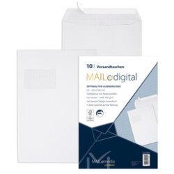 MAILmedia Versandtasche "MAILdigital", C4, weiß