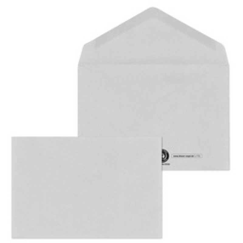 MAILmedia Enveloppes DIN long C6, collage humide, gris