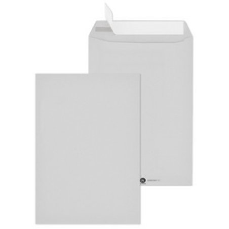 MAILmedia Versandtasche C4, Recycling grau, mit Fenster