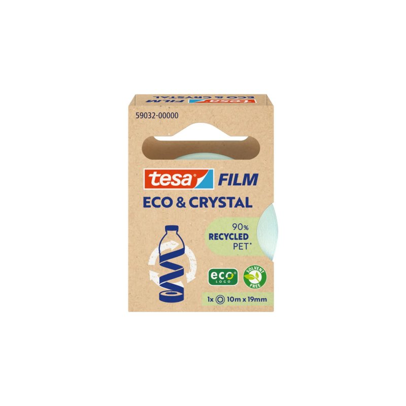 TESA Eco & Crystal 10 m Polyéthylène téréphthalate (PET)