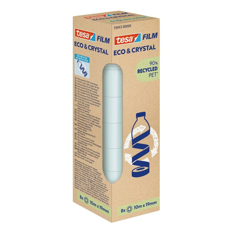 TESA Eco & Crystal craft tape 10 m Transparent