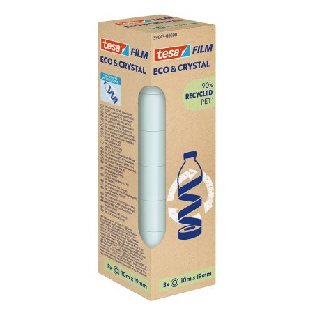 TESA Eco & Crystal craft tape 10 m Transparent