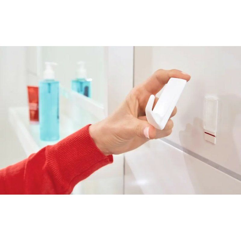 tesa Powerstrips Crochet adhésif LARGE rectangulaire, noir