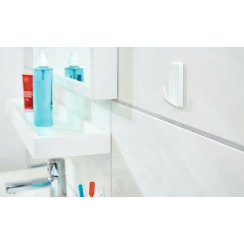 tesa Powerstrips Crochet adhésif LARGE rectangulaire, noir