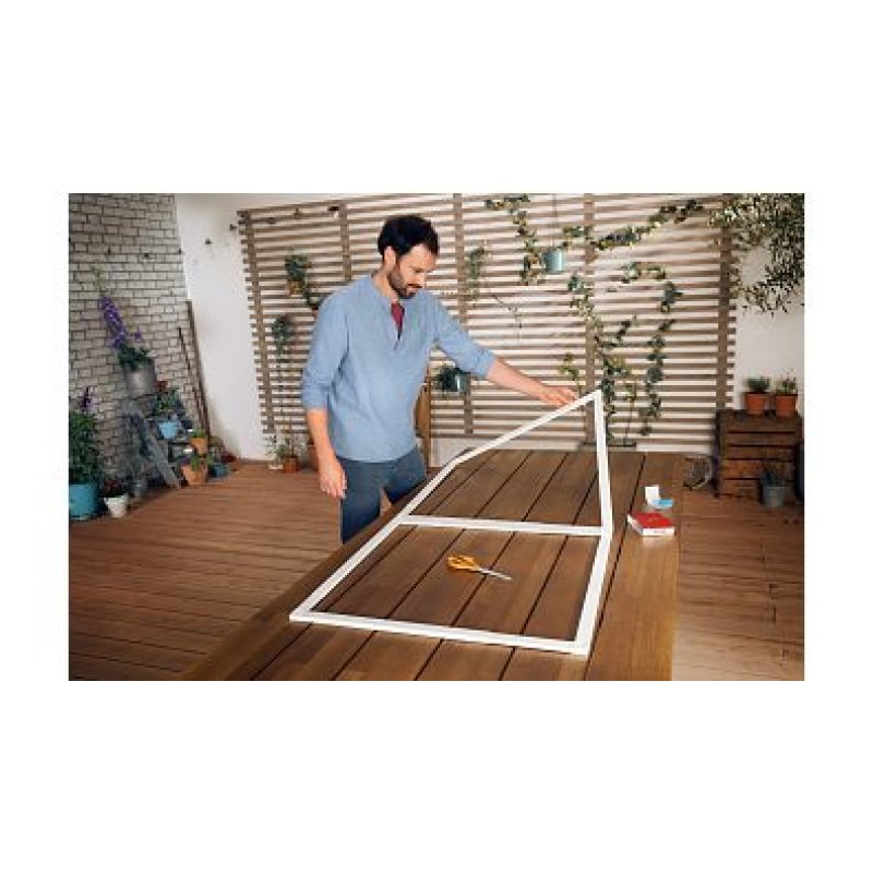 tesa Moustiquaire pour porte ALU FALT, blanc