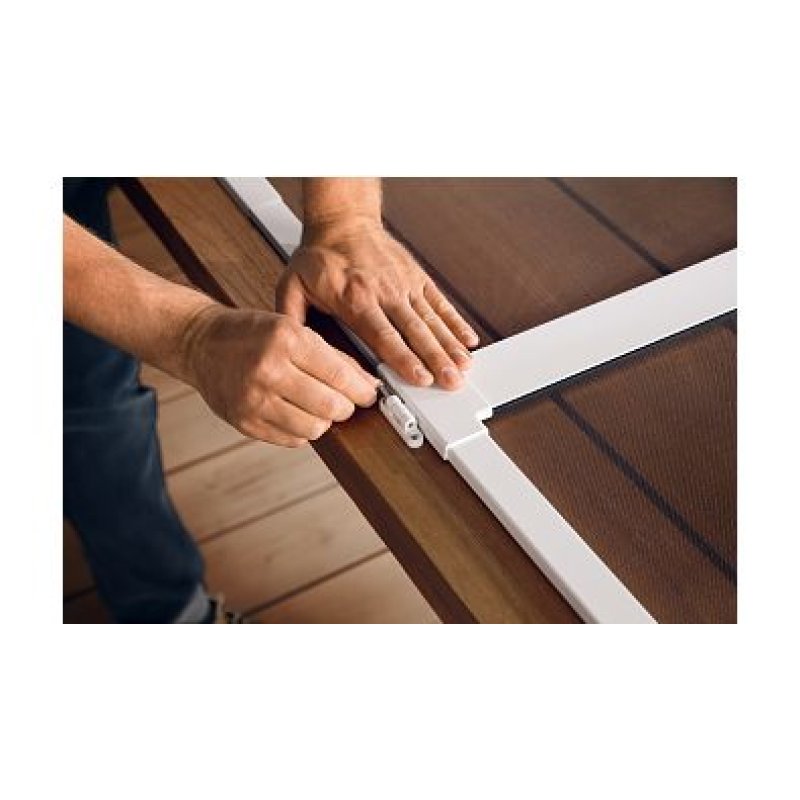 tesa Moustiquaire pour porte ALU FALT, blanc