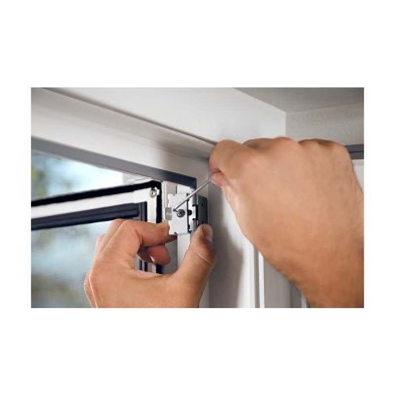 tesa Adaptateur pour moustiquaire de porte ALU FALT, blanc