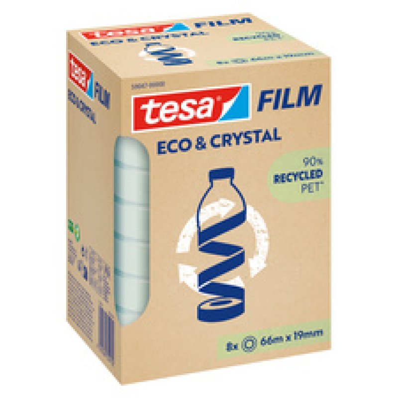 tesa Film ECO & CRYSTAL, 15 mm x 10 m, transparent