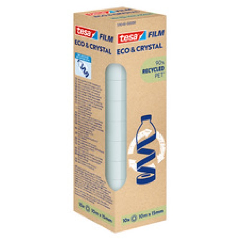 tesa Film ECO & CRYSTAL, 15 mm x 10 m, transparent