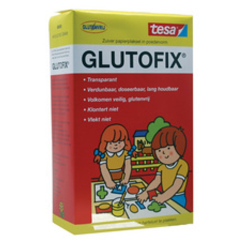 tesa Kinderlijm/Lijmpoeder Glutofix, wit, 500 g