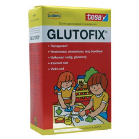 tesa Kinderlijm/Lijmpoeder Glutofix, wit, 500 g