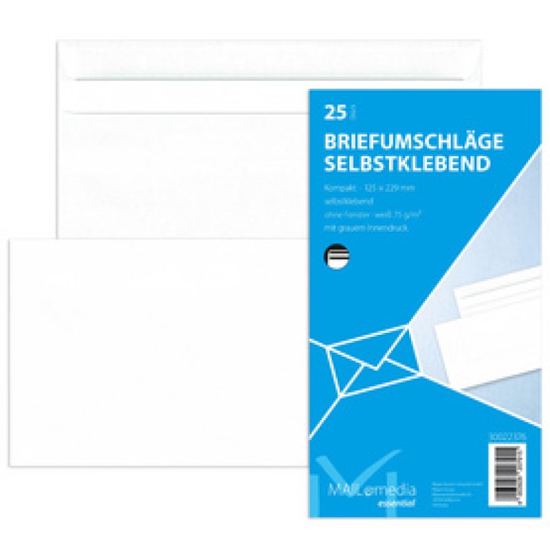 MAILmedia enveloppe Offset, compact, sans fenêtre, blanc