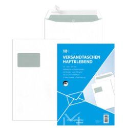 MAILmedia Versandtasche Offset weiß, C4, mit Fenster