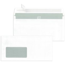 MAILmedia Briefumschläge DIN lang haftklebend, mit Fenster