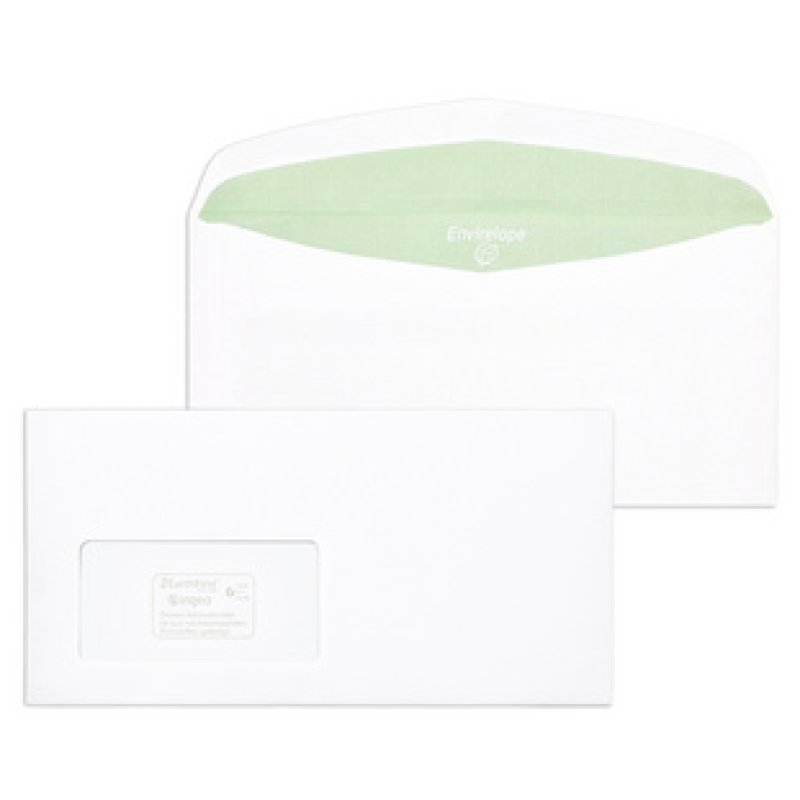 MAILmedia Briefumschlag Envirelope, 114 x 229 mm, weiß