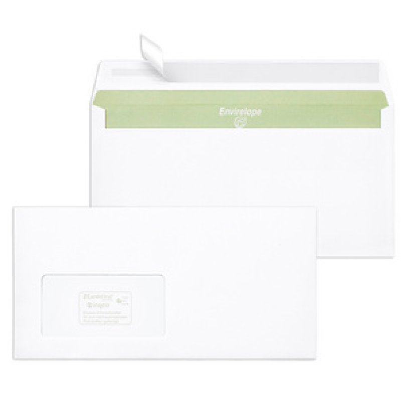 MAILmedia Briefumschlag Envirelope, DIN lang, weiß