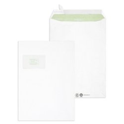 MAILmedia Versandtasche Envirelope, C4, mit Fenster, weiß