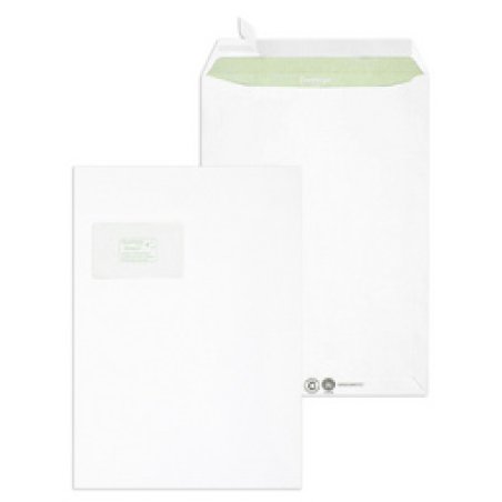 MAILmedia Versandtasche Envirelope, C4, mit Fenster, weiß