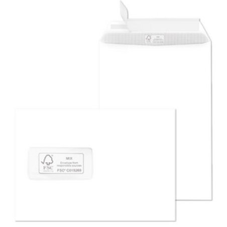MAILmedia Versandtasche Offset weiß, C5, mit Fenster