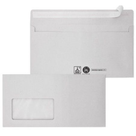 MAILmedia Briefumschlag Recycling, DIN lang, haftklebend