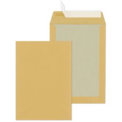 MAILmedia Pochettes avec dos en carton B5, sans fenêtre,