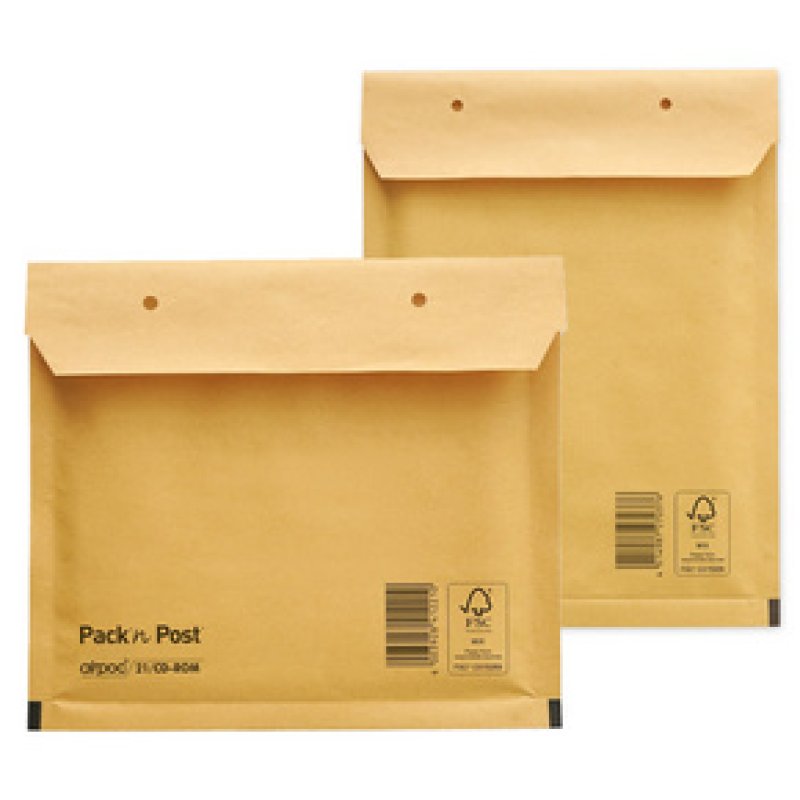 MAILmedia Pochettes d'expédition matelassées, typ 15/E, brun
