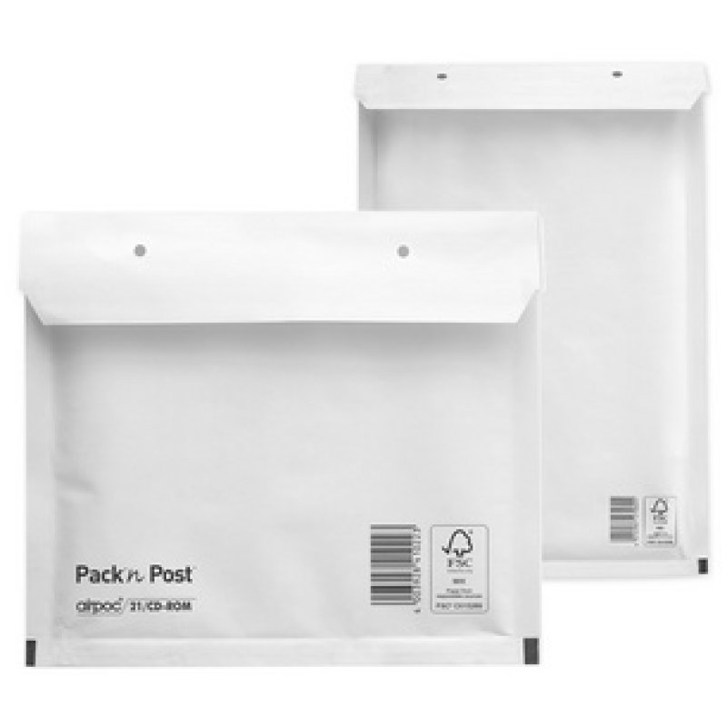 MAILmedia Pochette à bulle d'air, type 13/C, 10 g, blanc