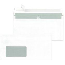 MAILmedia Briefumschläge C5, haftklebend, mit Fenster, weiß