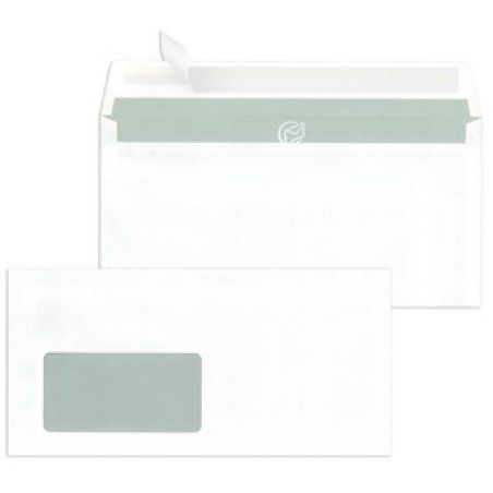 MAILmedia Briefumschläge C5, haftklebend, mit Fenster, weiß
