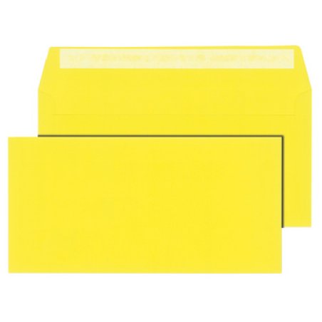 MAILmedia Enveloppes C6/5, sans fenêtre, jaune