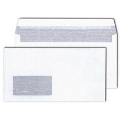 MAILmedia Enveloppe 125 x 235 mm, ultra blanc, sans fenêtre