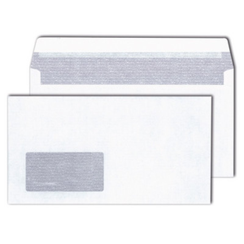 MAILmedia Enveloppe 125 x 235 mm, ultra blanc, sans fenêtre