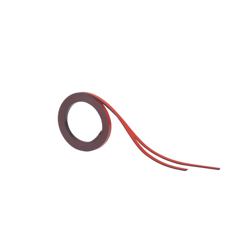 MAUL Bandes magnétiques, (l)5 mm x (L)1.000 mm, rouge