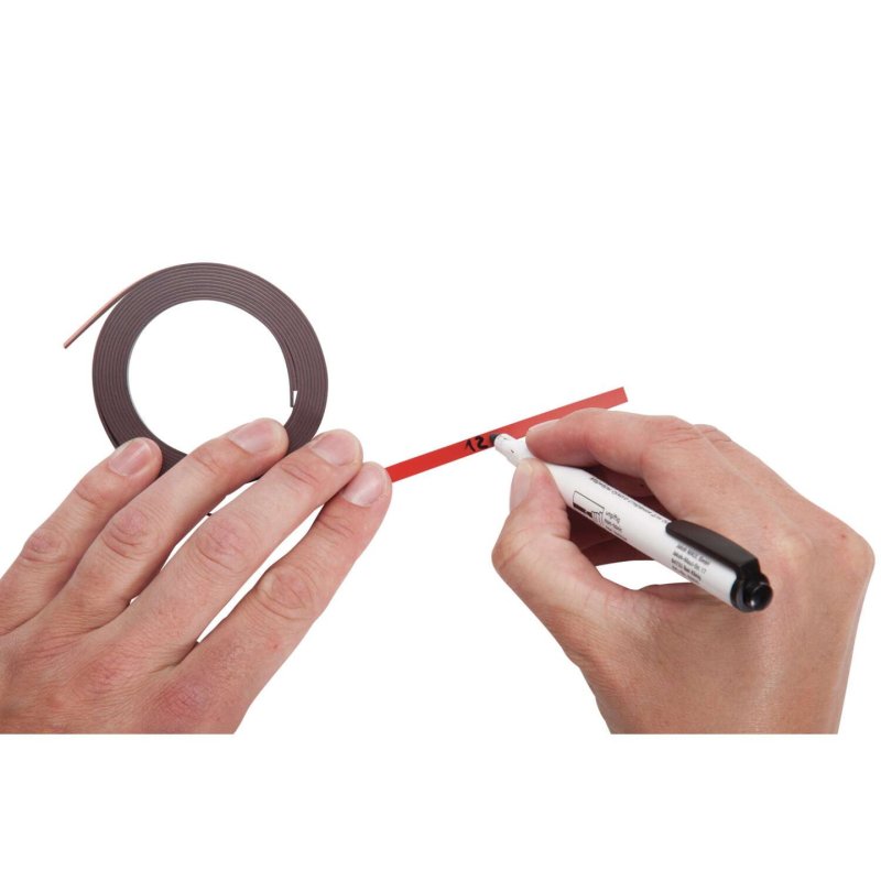 MAUL Bandes magnétiques, (l)5 mm x (L)1.000 mm, rouge