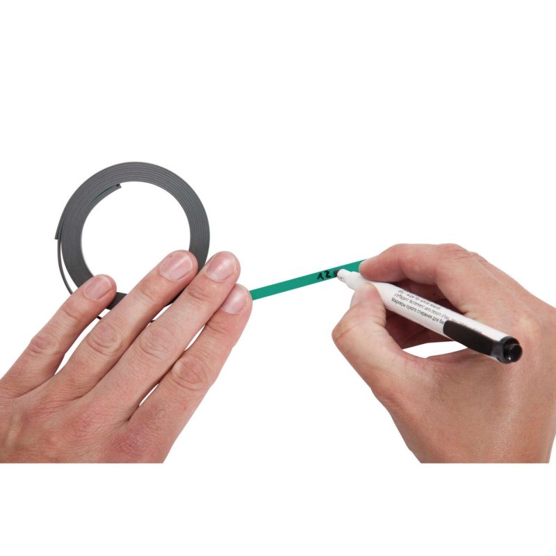 MAUL Bandes magnétiques, (l)5 mm x (L)1.000 mm, vert