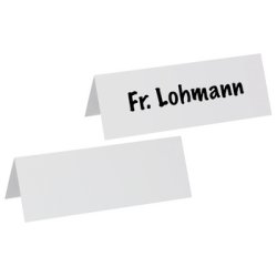 MAUL Porte-nom, carton, blanc, (L)210 x (H)75 mm, 190 g/m2