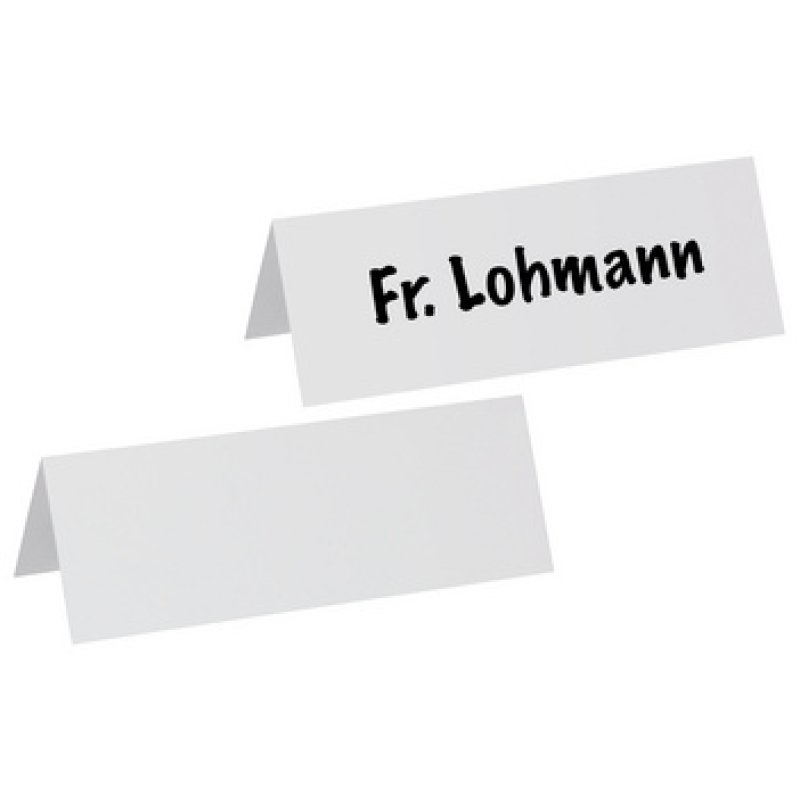 MAUL Porte-nom, carton, blanc, (L)210 x (H)75 mm, 190 g/m2