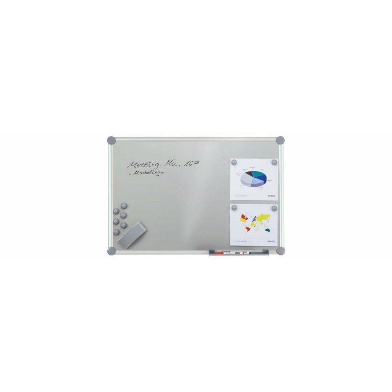 MAUL Tableau mural Blanc 2000 MAULpro, kit complet "argent"