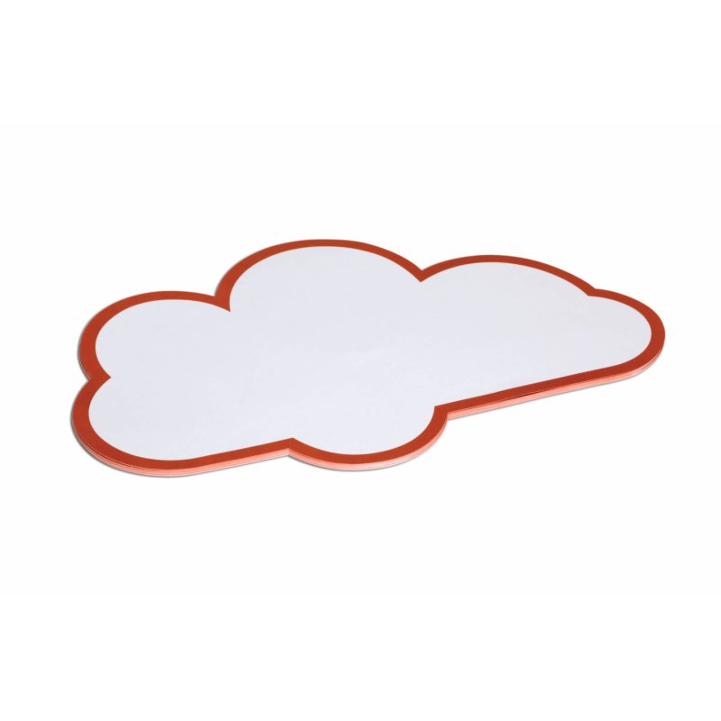 MAUL Carte de présentation nuage, 270 x 430 mm, blanc/rouge