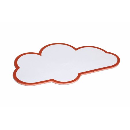 MAUL Carte de présentation nuage, 270 x 430 mm, blanc/rouge