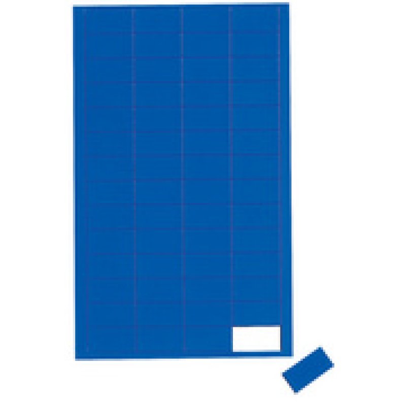 MAUL Symbole magnétique rectangle, 20 x 10 mm, bleu
