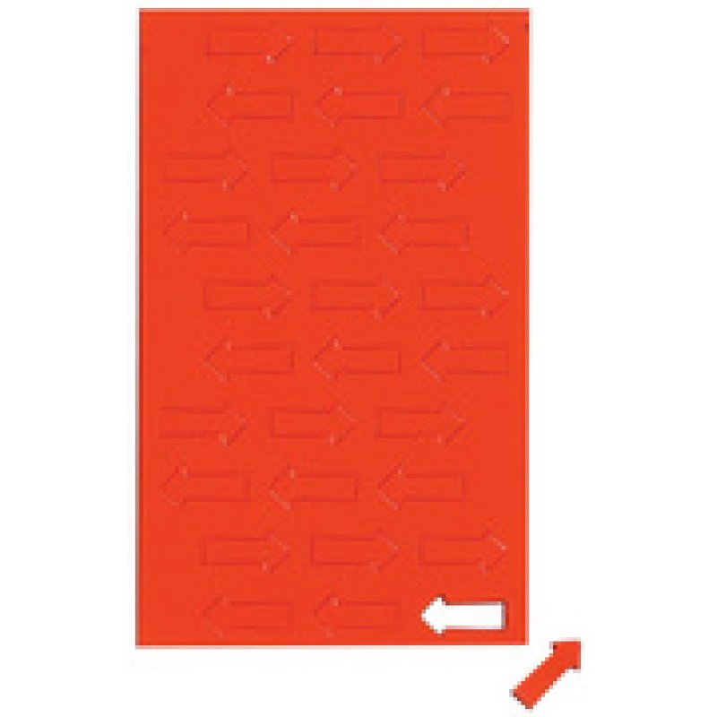 MAUL Symbole magnétique flèche, 20 x 10 mm, rouge