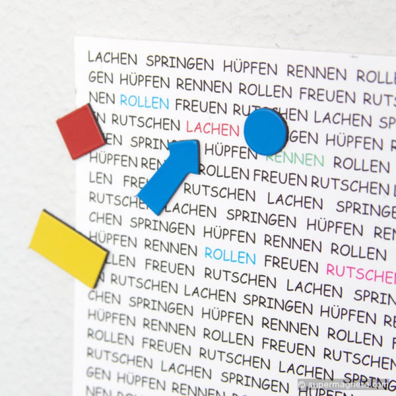 MAUL Symbole magnétique flèche, 20 x 10 mm, bleu