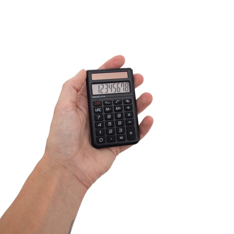 MAUL Calculatrice de poche ECO 250, 8 chiffres, noir